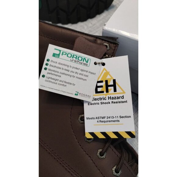 Samco Freezerwear Steel-Toe Work  - 8" Moondance Oil F/G Boot Retail $150 - Picture 5 of 6